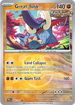 Great Tusk Master Ball Holo 55